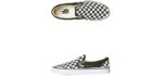 Vans Classic Slip-On Checkerboard, Forest Night/True White Womens 9.5 / Mens 8